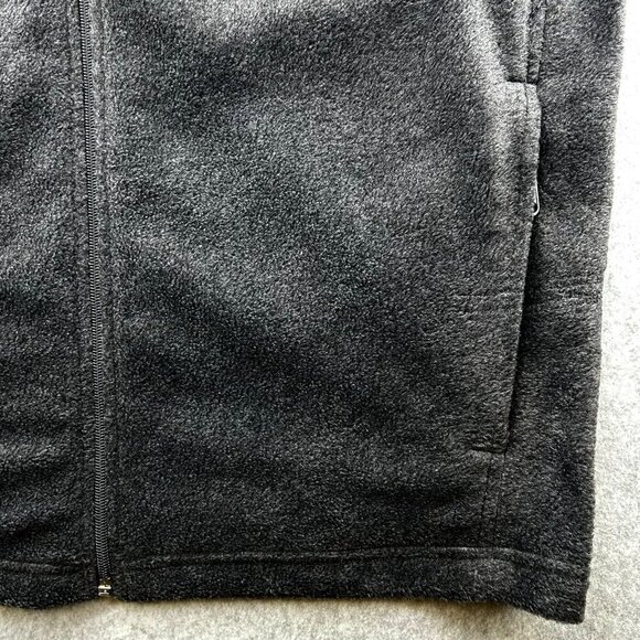 Columbia Men's Charcoal Gray Fleece Vest Size L Full Zip Lightweight Warm Layer - Picture 5 of 11